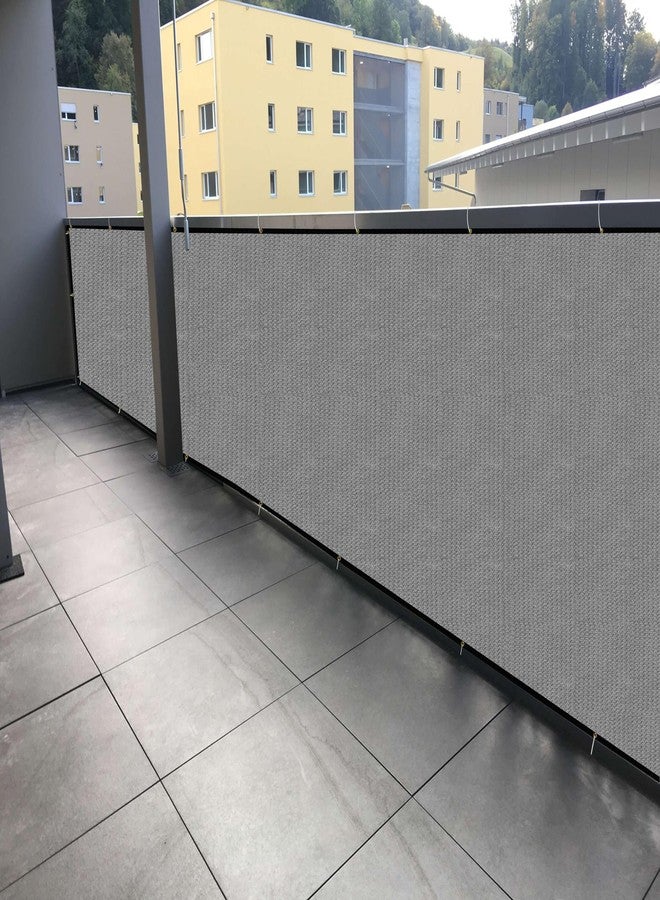 GREEN DECOR HDPE Fabric with Polyester Band Baby Kids Safety Net Protector for Balcony & Staircase Railing Guard,Balcony Stairway Net Baby Safety Products for Indoor&Outdoor(Grey Color, 0.90X2 MTR) - Image 1
